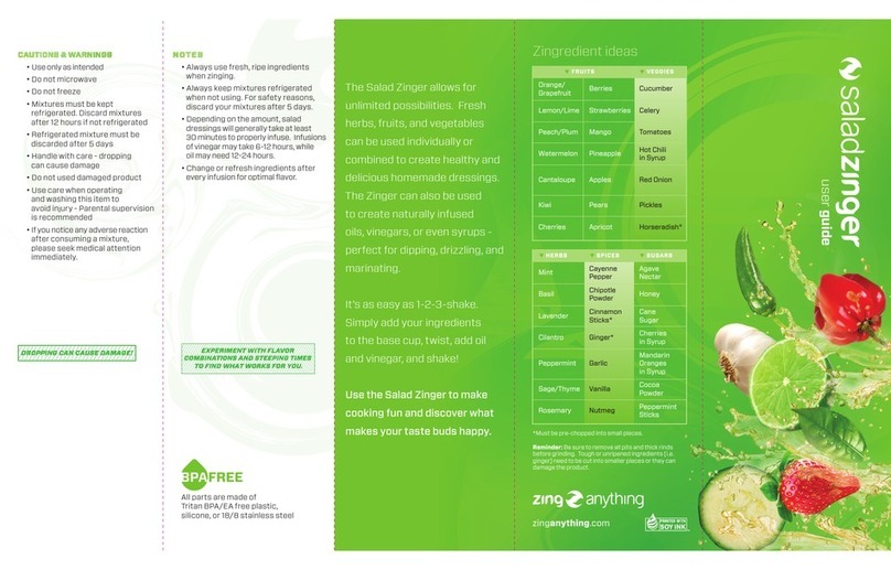 Zing Anything Salad Zinger user guide