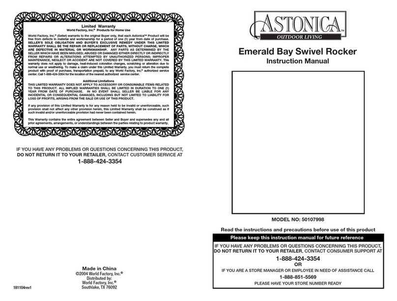 Astonica 50107998 User manual