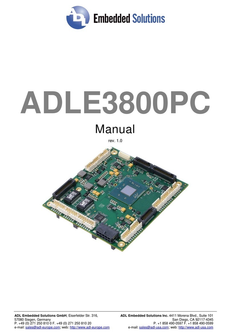 Embedded Solutions ADLE3800PC manual