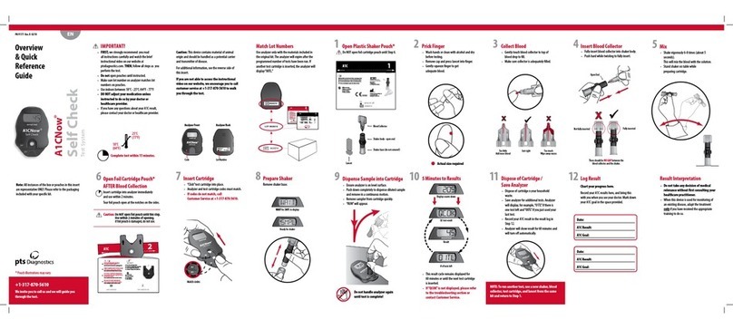 pts Diagnostics A1CNow Quick reference guide