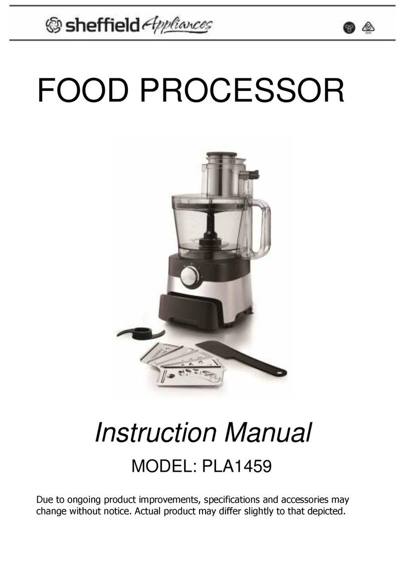 Sheffield PLA1459 instruction manual
