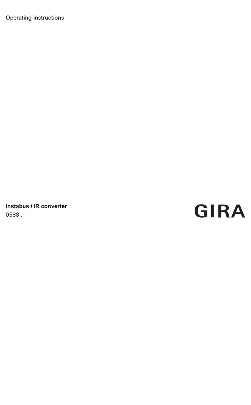 Gira 0588 Series operating instructions