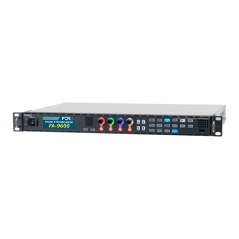 FOR-A FA-9600 Installation manual