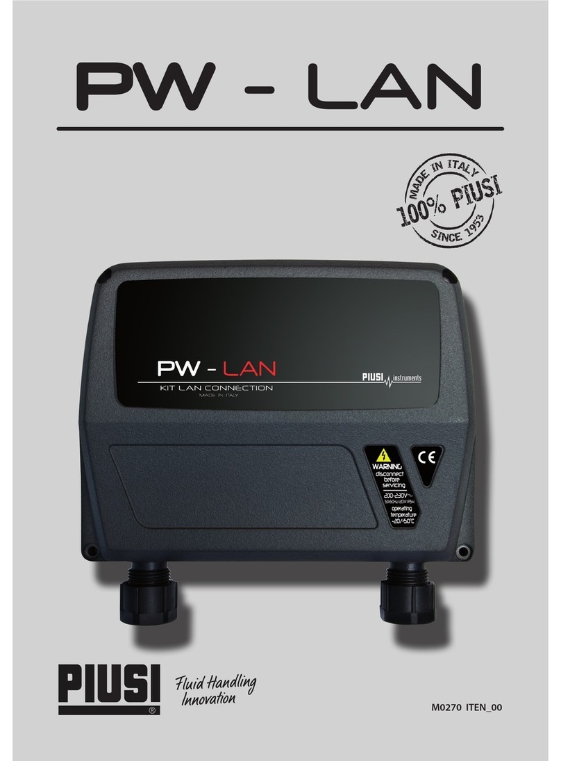 Piusi PW-LAN User manual