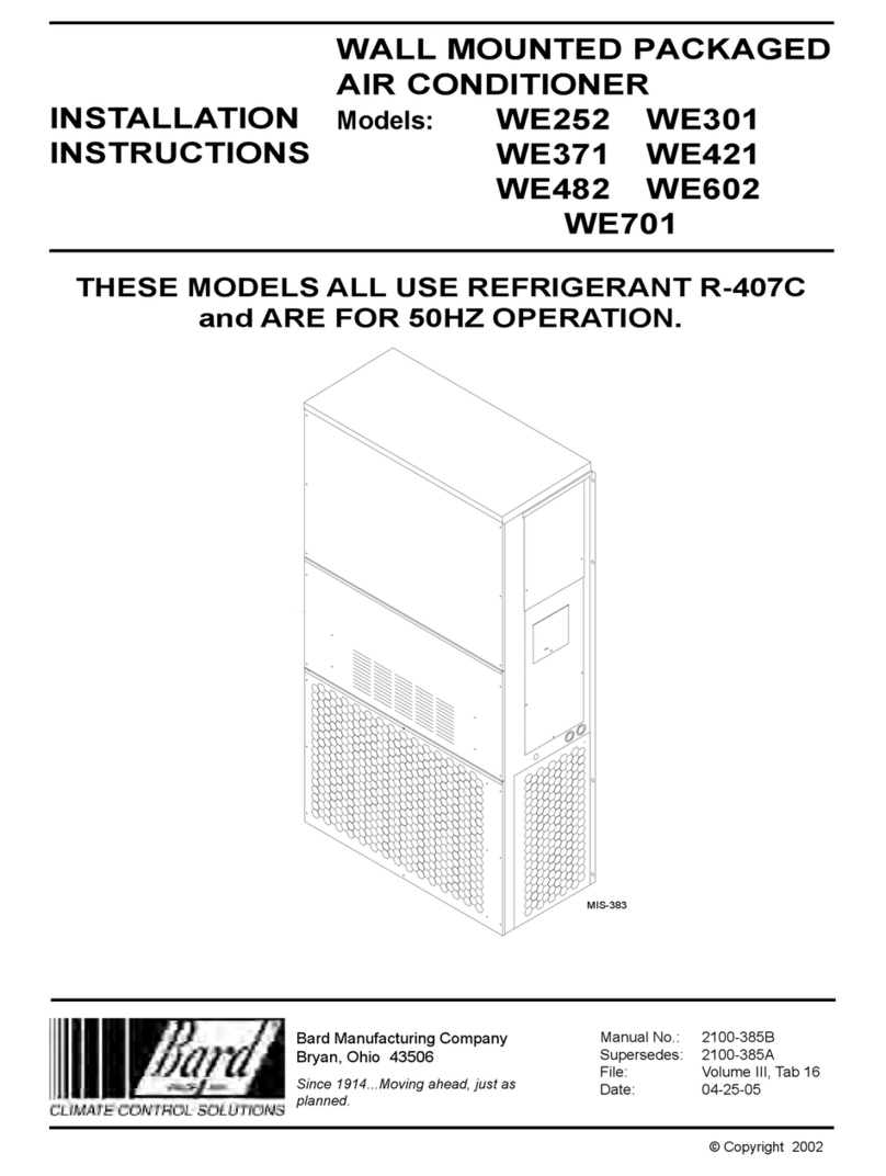 Bard WE252 Service manual