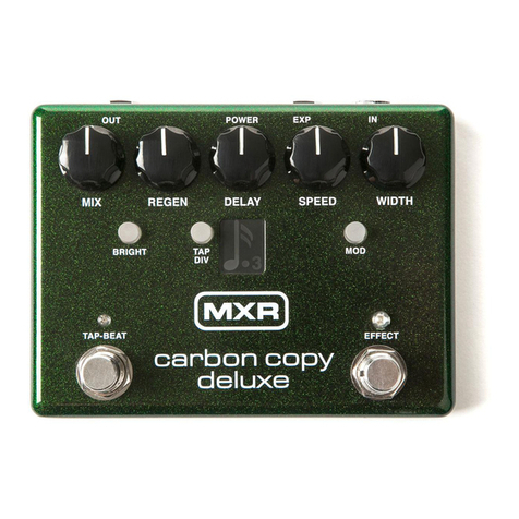 mxr Carbon Copy M292 user guide