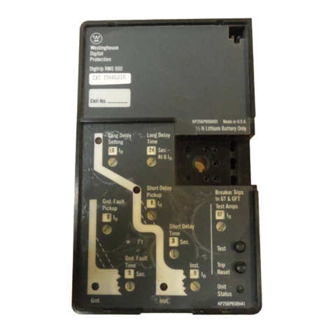 Westinghouse Digitrip RMS 500 instructions