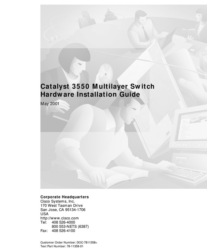 Cisco Catalyst 3550 Hardware installation guide