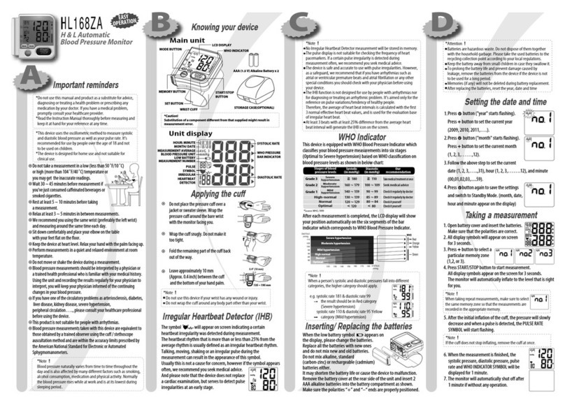 oserio HL168ZA manual