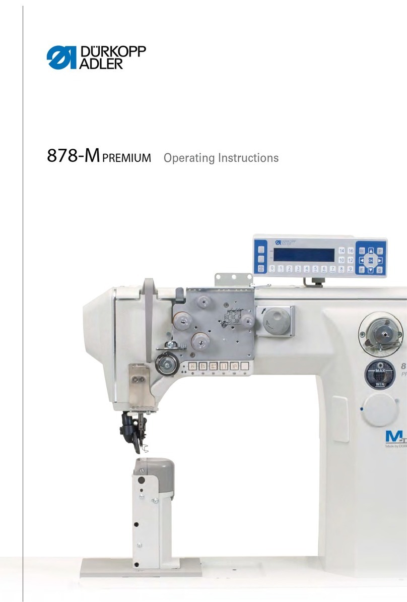 DURKOPP ADLER 878-M PREMIUM User manual DURKOPP ADLER 878-M PREMIUM User manual
