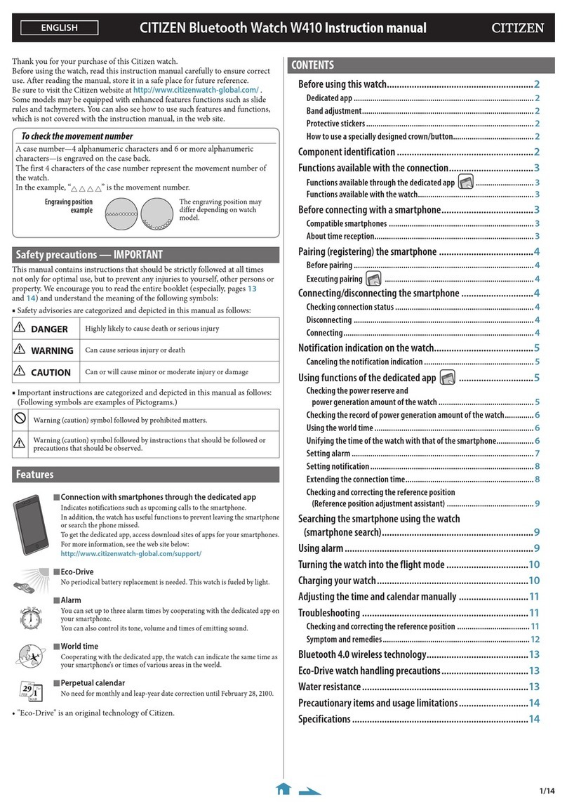 Citizen W410 User manual