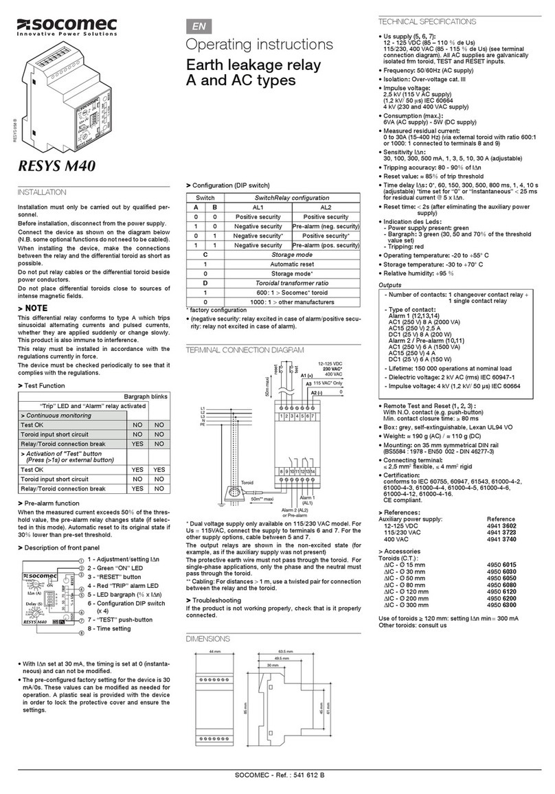 socomec RESYS M40 operating instructions