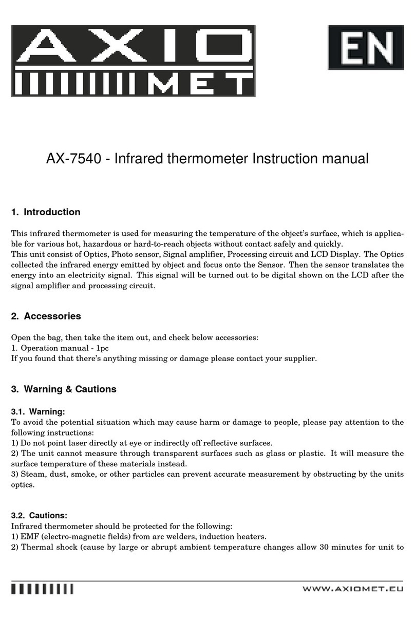 Axio MET AX-7540 instruction manual