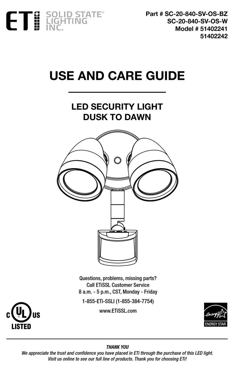 ETI SC-20-840-SV-OS-BZ User manual