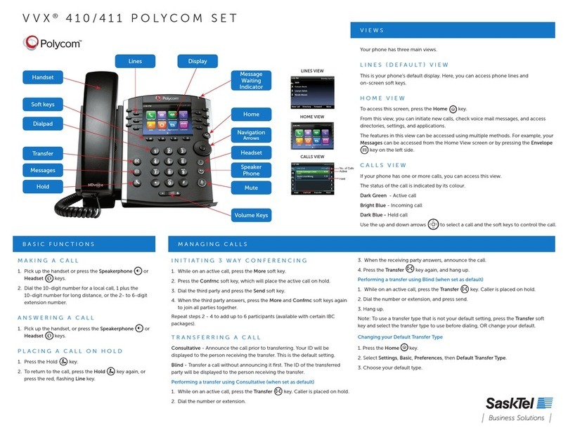 Polycom VVX410 User manual