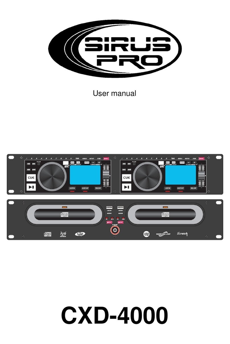 Sirus CXD-4000 user manual