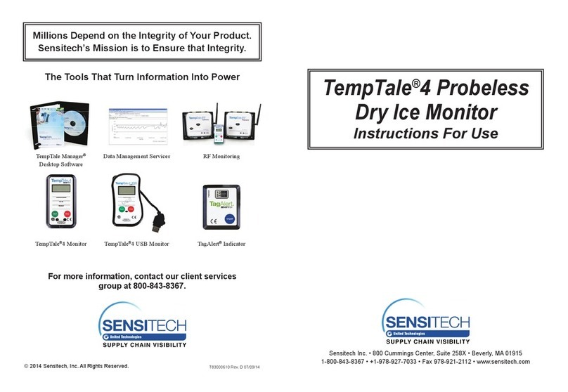 Sensitech TempTale 4 User manual