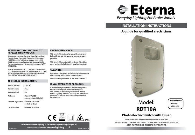 Eterna RDT10A User manual