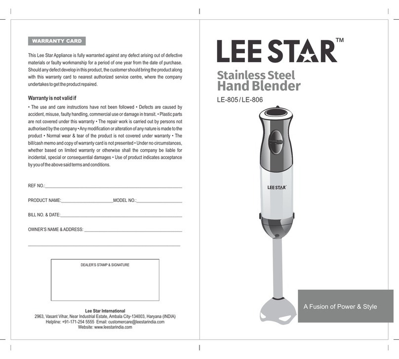 Lee Star LE-805 manual
