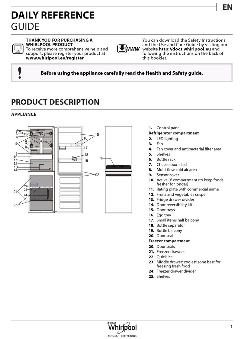 Whirlpool BSNF 8999 PB Daily reference guide
