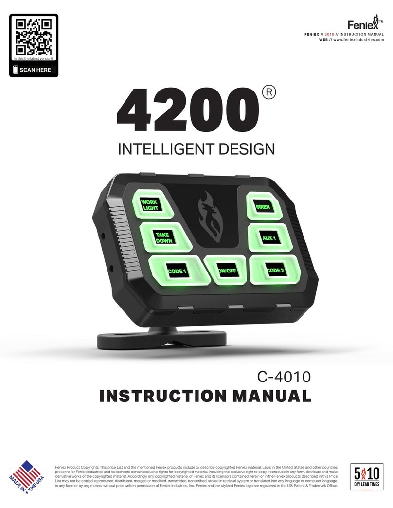 Feniex 4200 Series instruction manual