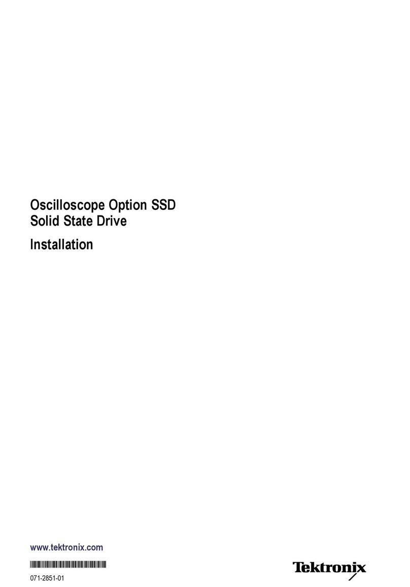 Tektronix OPTION SSD User manual
