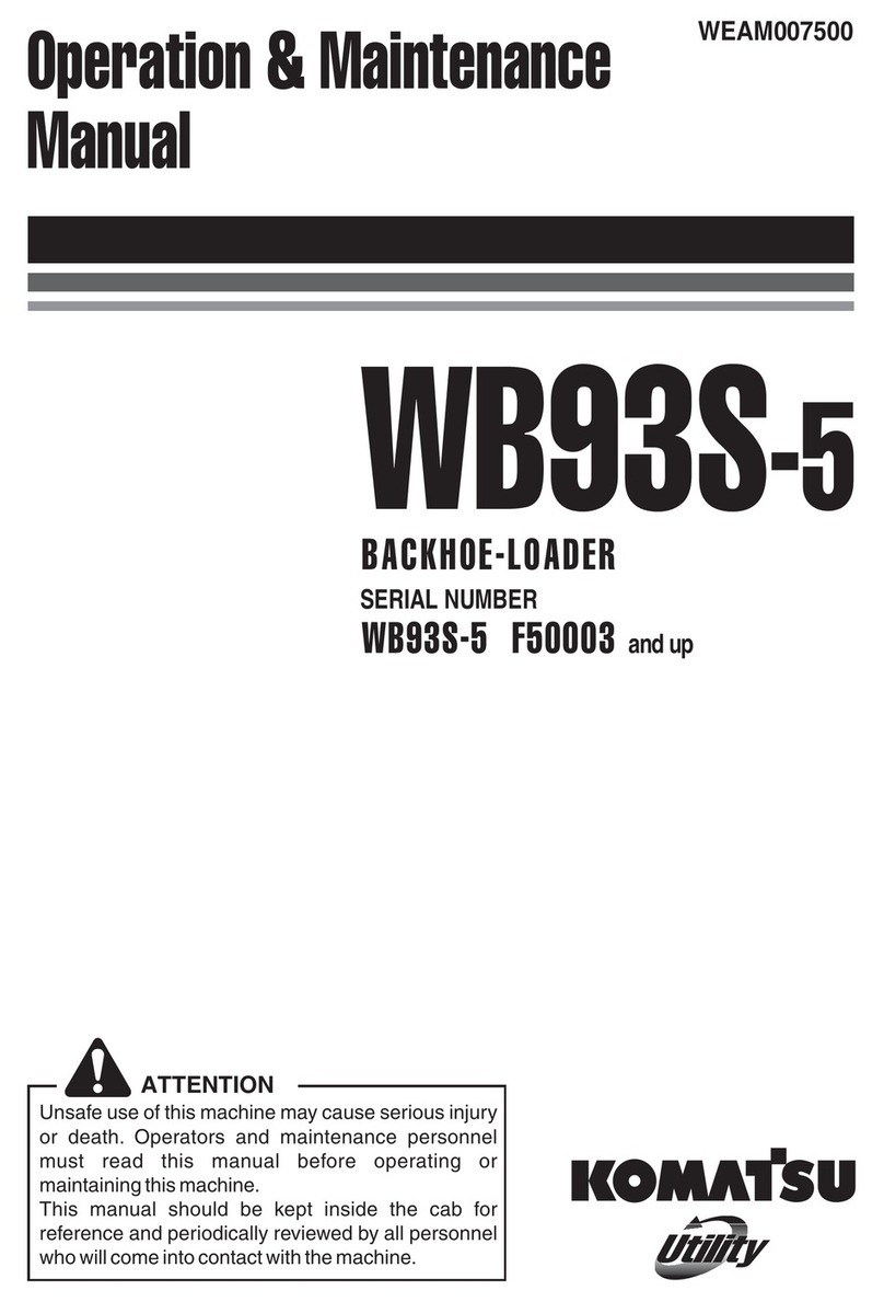 Komatsu WB93S-5 F50003 Operation & maintenance manual Komatsu WB93S-5 F50003 Operation & maintenance manual