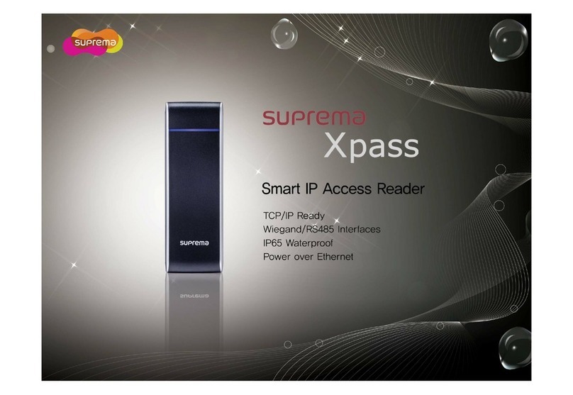 suprema Xpass User manual suprema Xpass User manual
