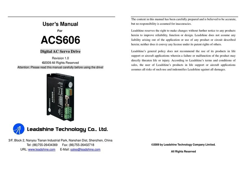 Leadshine Technology Co. ACS606 user manual