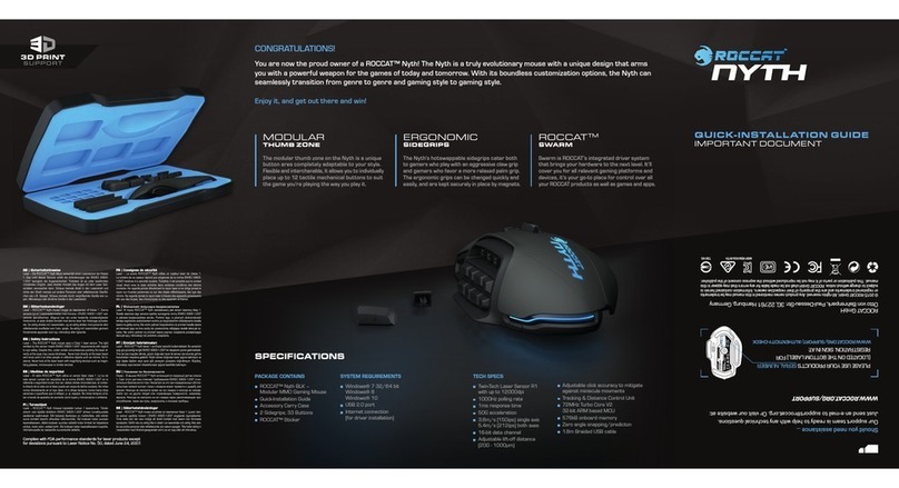 Roccat Nyth BLK Quick installation guide