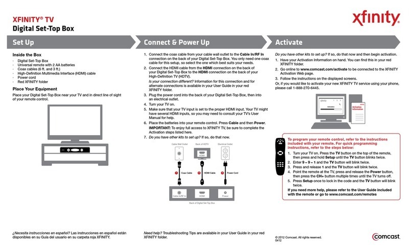 Comcast XFINITY manual