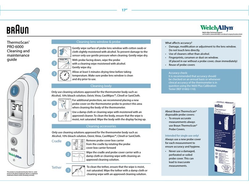 Braun ThermoScan PRO 6000 Configuration guide