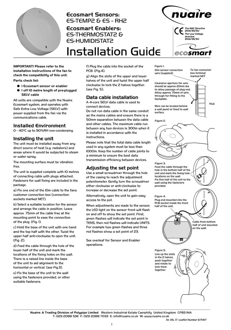 NuAire ES-TEMP2 installation guide