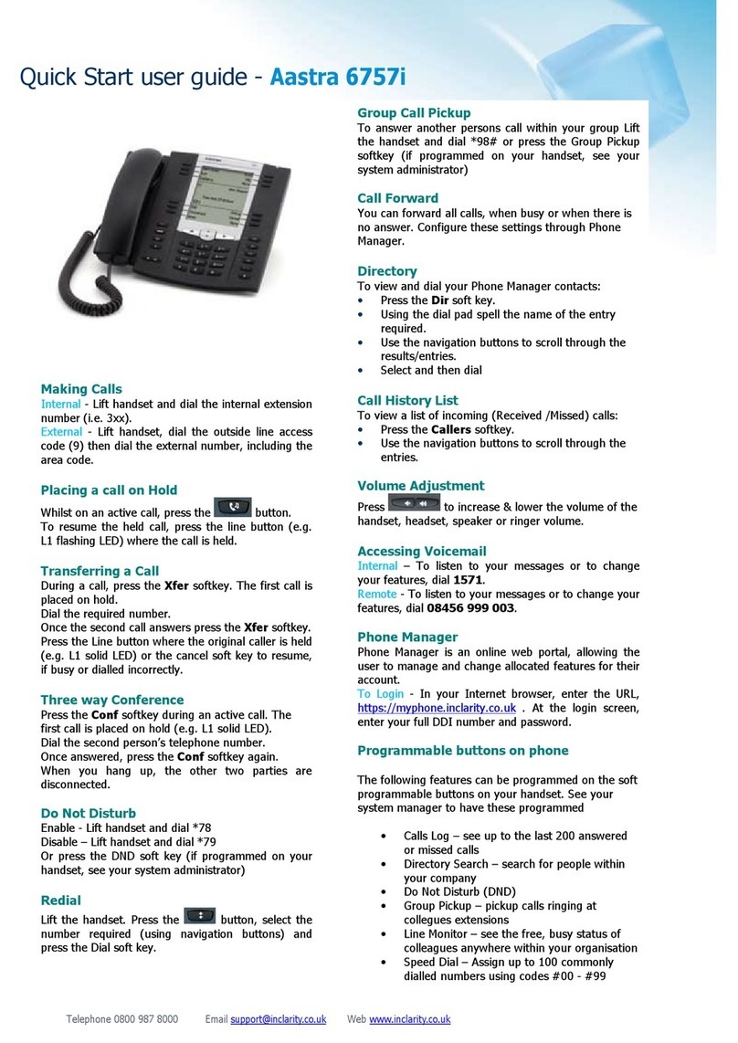 Aastra Clearspan 6757i Setup guide