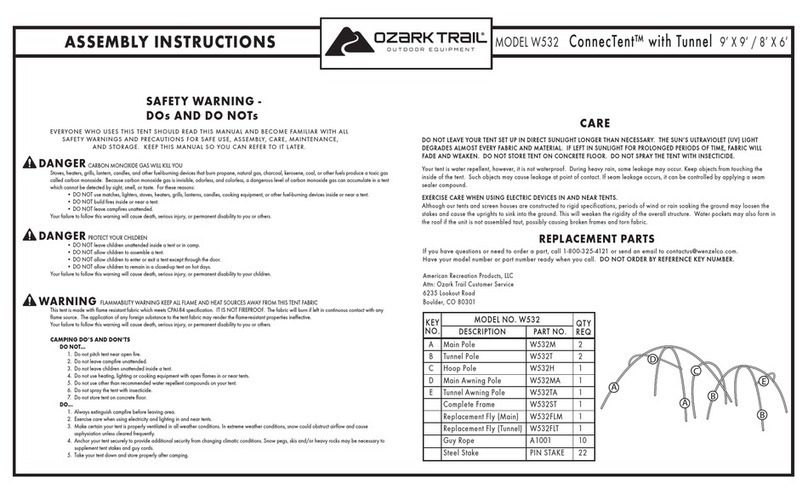 Ozark Trail W532 User manual
