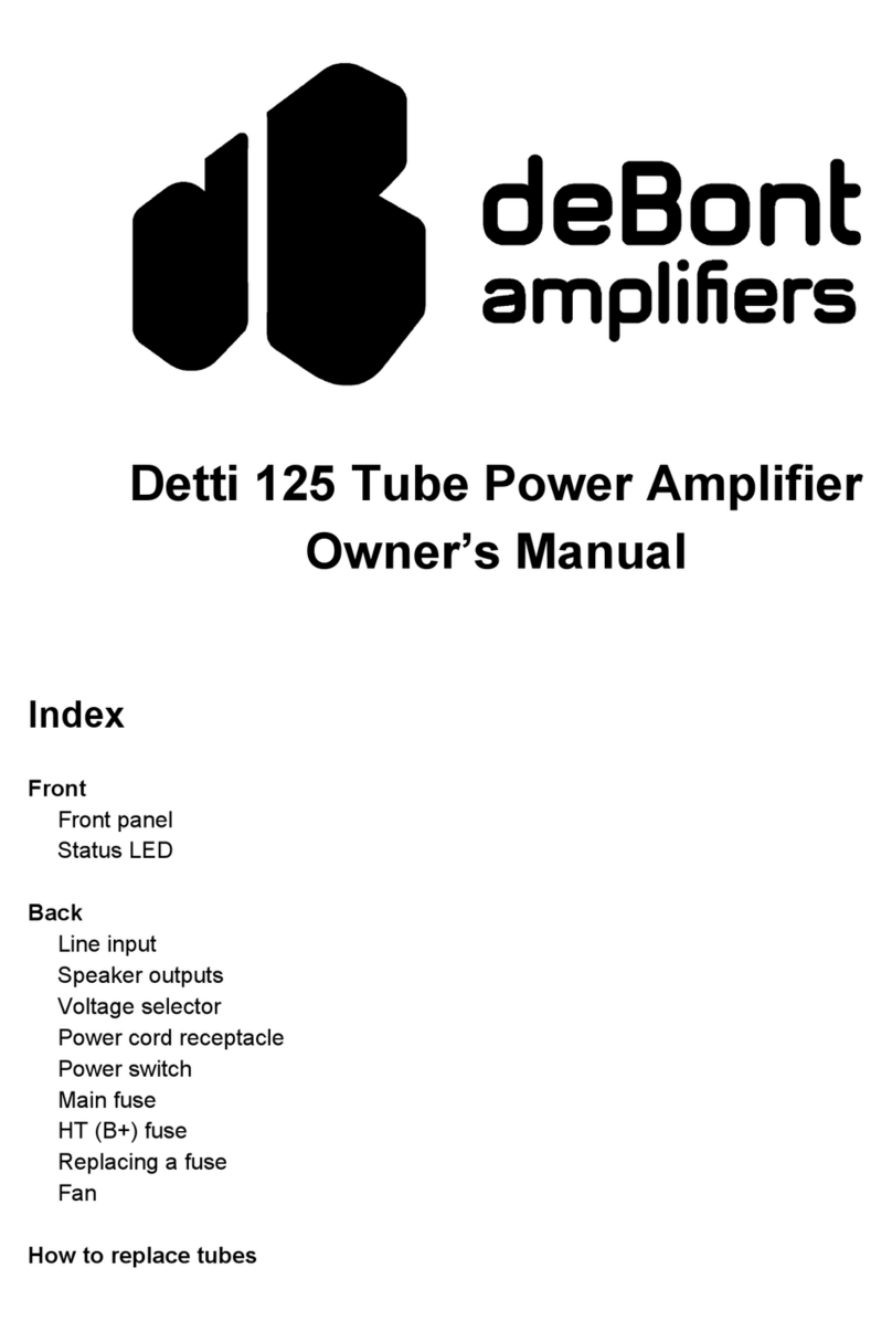 deBont Detti 125 owner's manual
