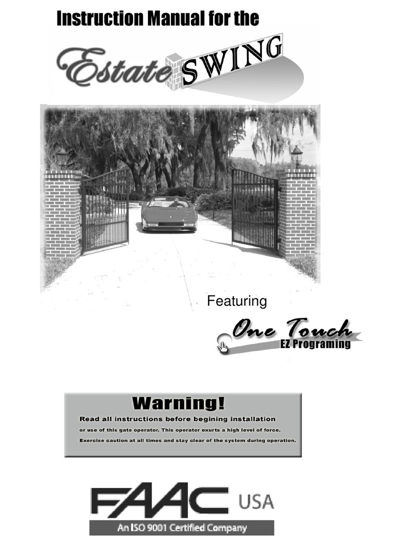 FAAC Estate Swing instruction manual