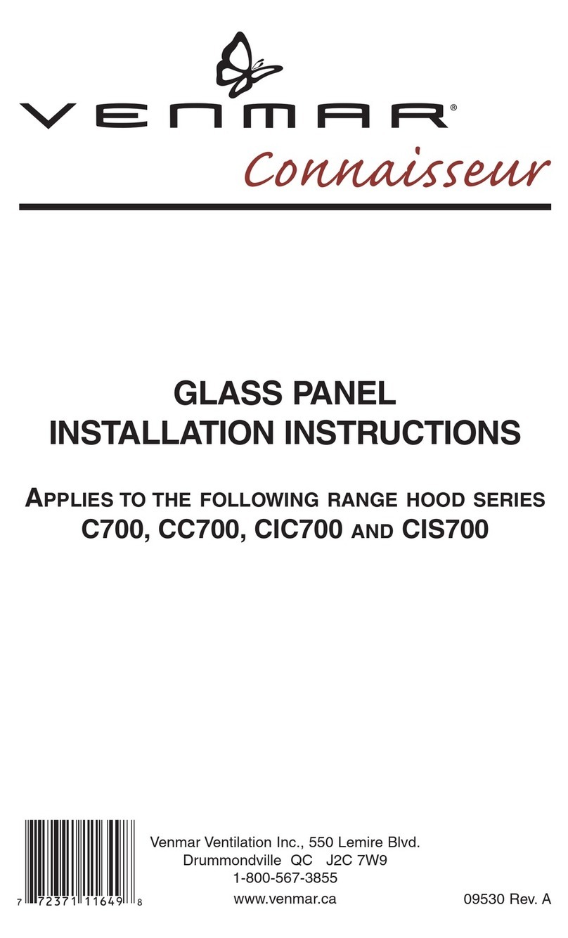 Venmar Connaisseure C700 SERIES Service manual