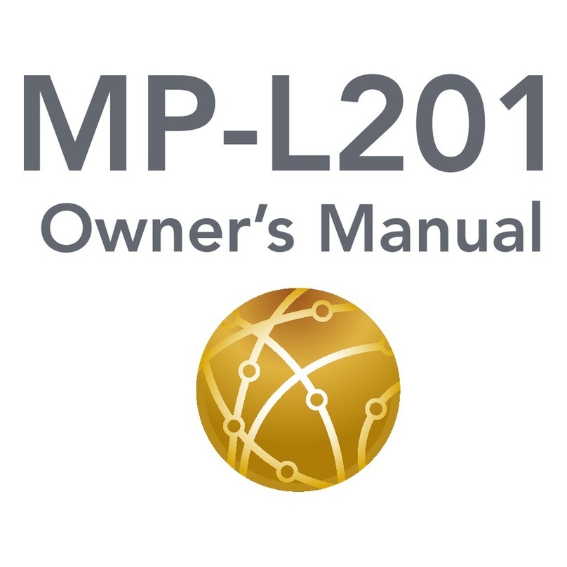 Vitus Audio MP-L201 owner's manual