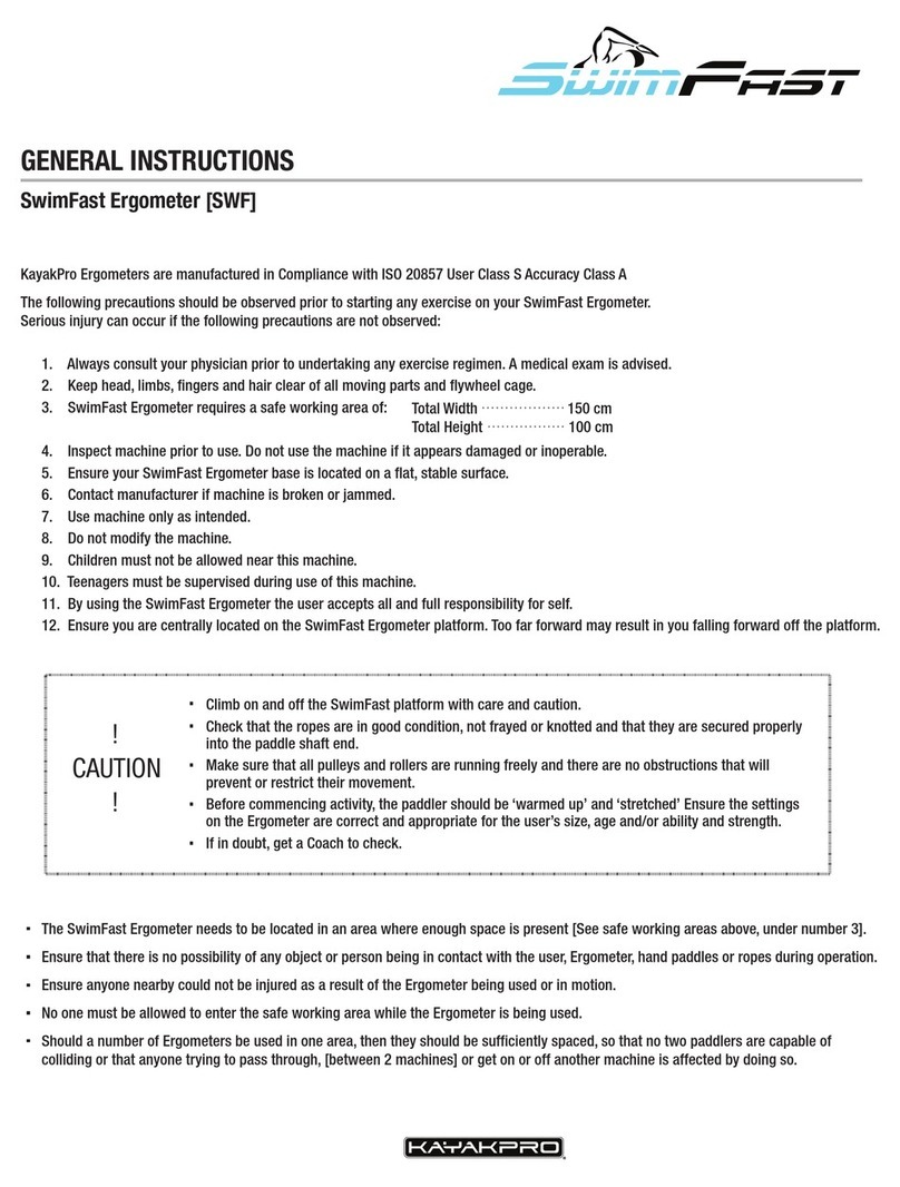 Kayakpro SWIMFAST User manual Kayakpro SWIMFAST User manual