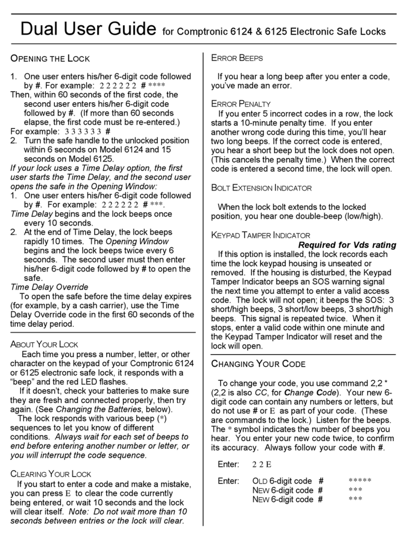 S&G Comptronic 6124 User manual