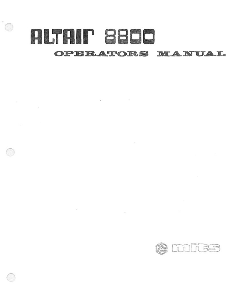 Altair 8800 Operator's manual
