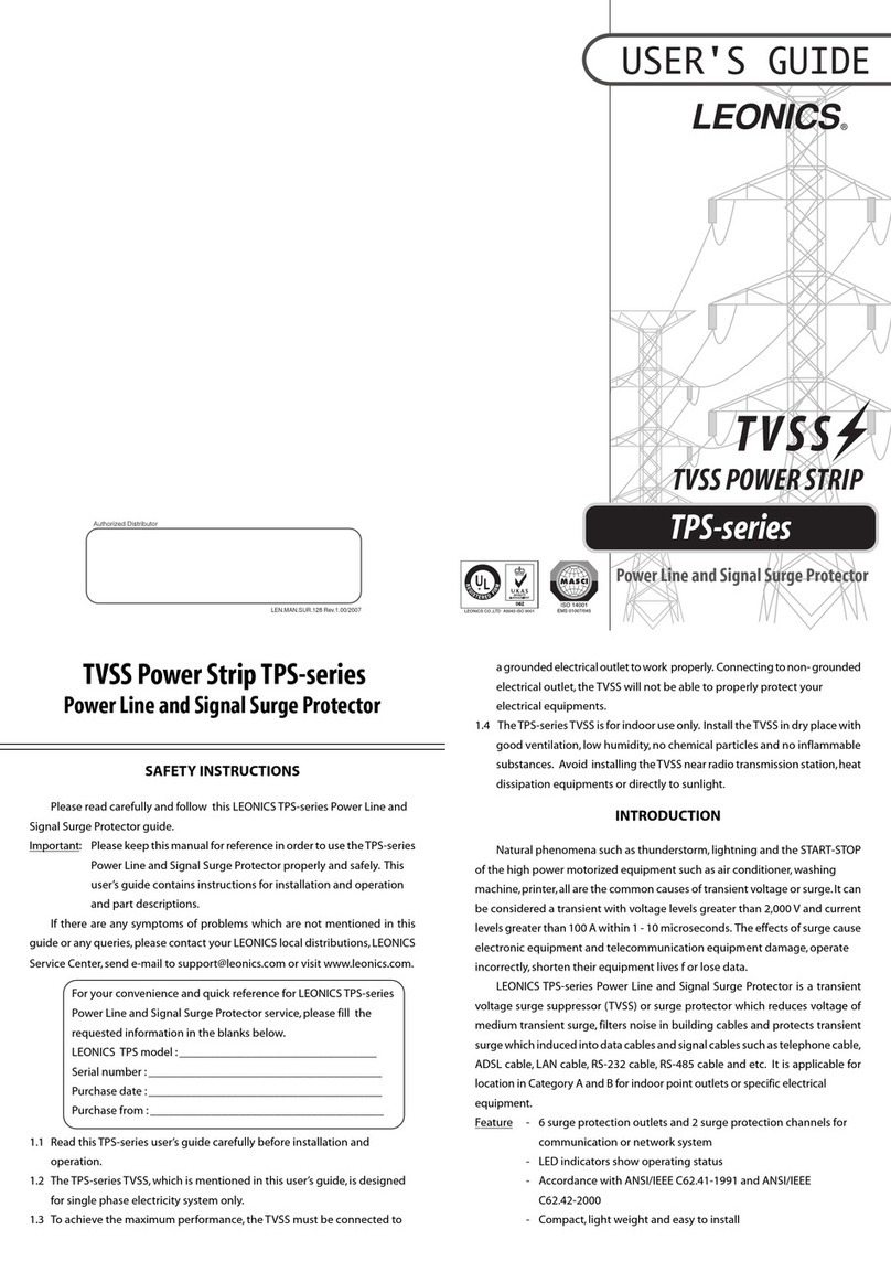 Leonics TPS SERIES user guide