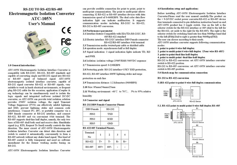 ATC ATC-105N user manual