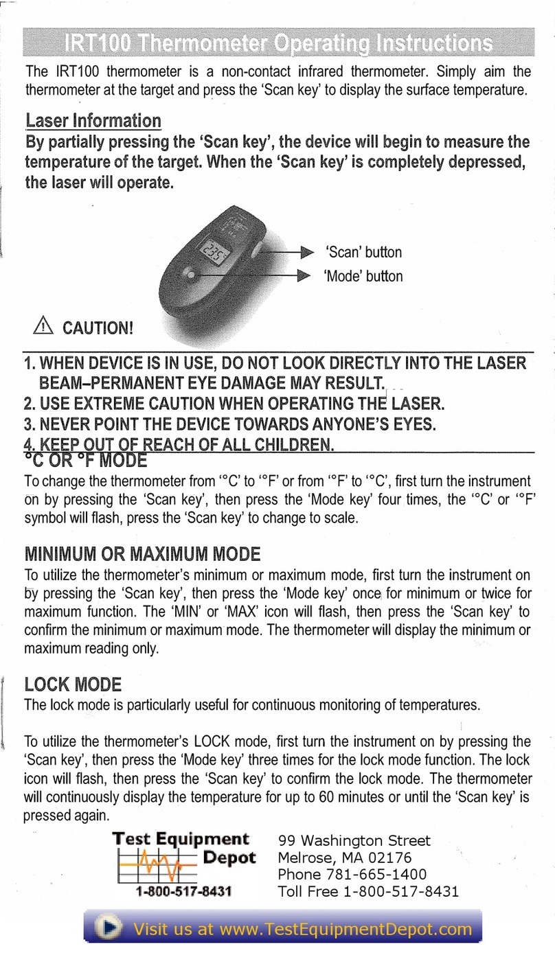 Sperry instrument IRT100 operating instructions