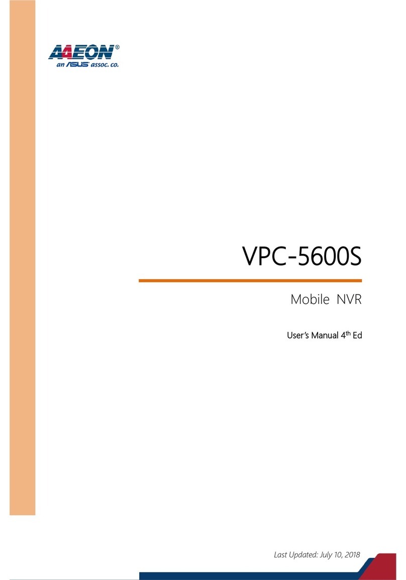 Aaeon VPC-5600S User manual