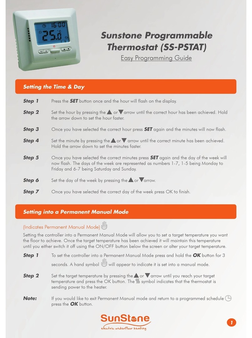 SUNSTONE SS-PSTAT Easy Programming Guide