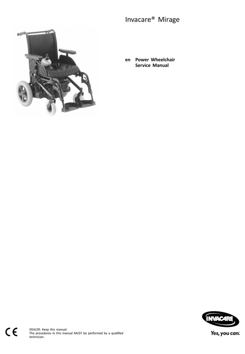 Invacare Mirage User manual
