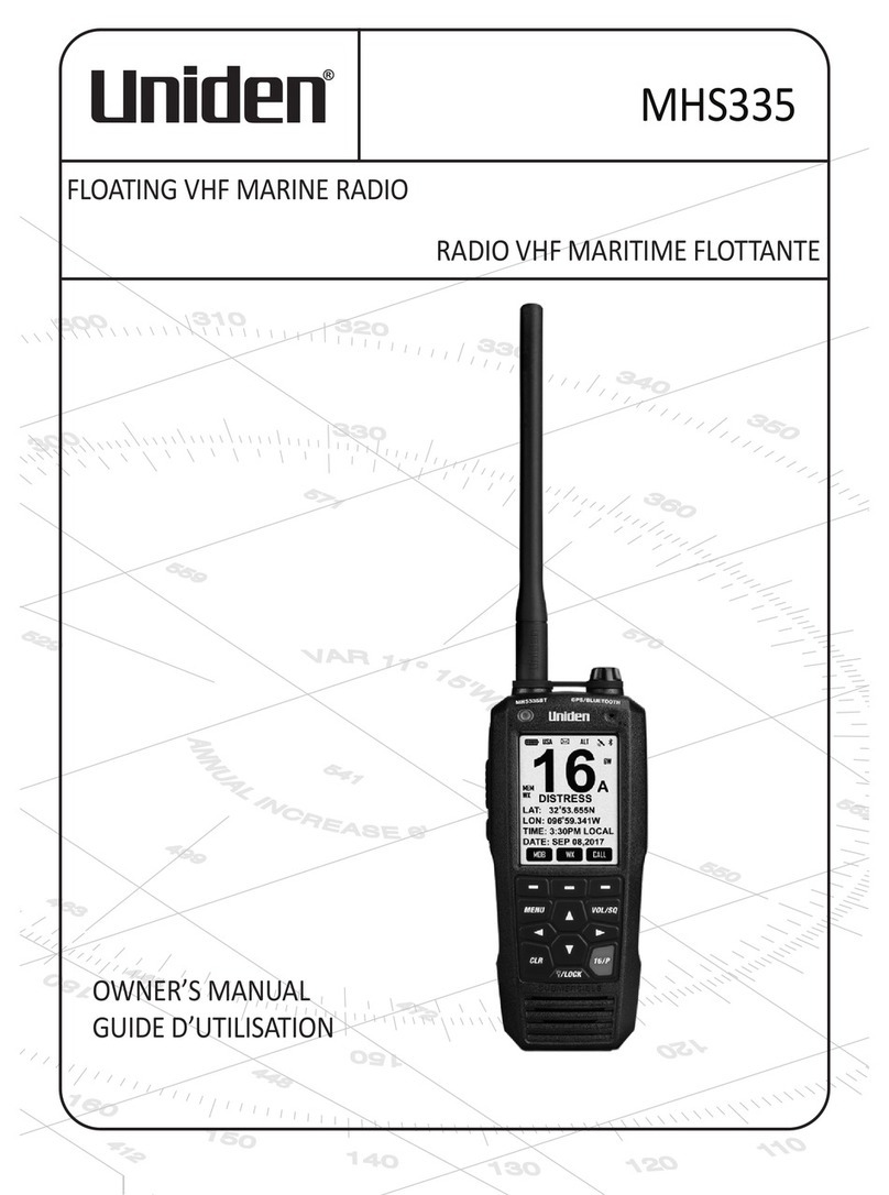 Uniden MHS335 User manual