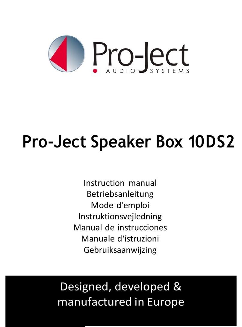 Pro-Ject Audio Systems 10DS2 instruction manual